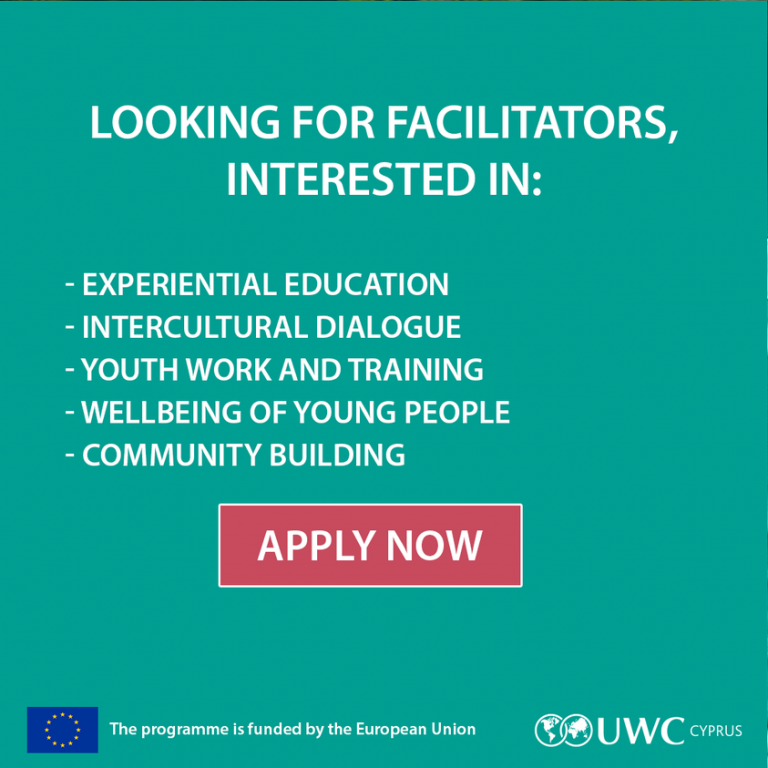 Θέση του συντονιστή/τριας όπου θα γίνει στις  4-16 Ιουλίου για το σεμινάριο UWC “(Re)Imagining Community”