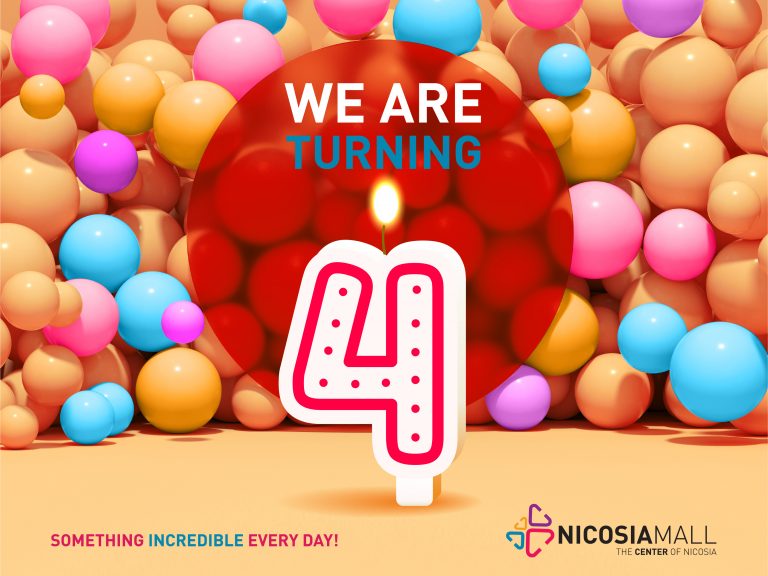 To Nicosia Mall γιορτάζει τα 4α γενέθλια του Με ένα τριήμερο γεμάτο εκπλήξεις και δώρα