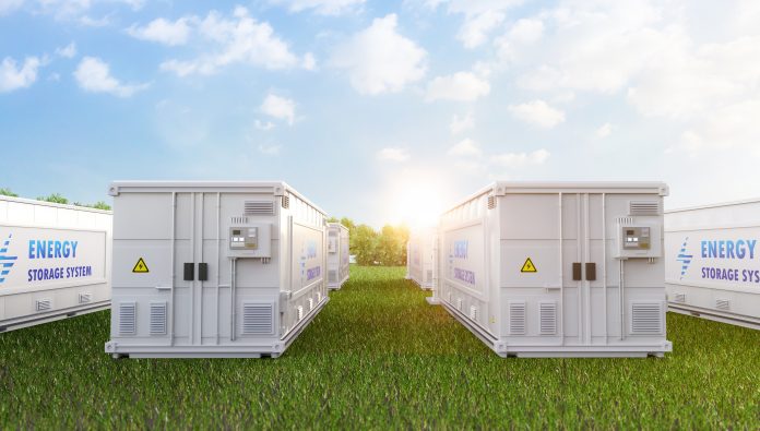 Energy storage systems or battery container units on field