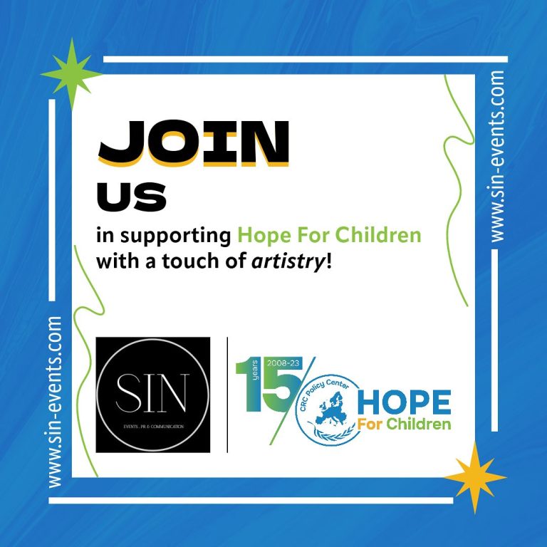 Hope For Children” CRC Policy Center και SIN Events παρουσιάζουν τη φιλανθρωπική έκθεση τέχνης “The Art in Business”
