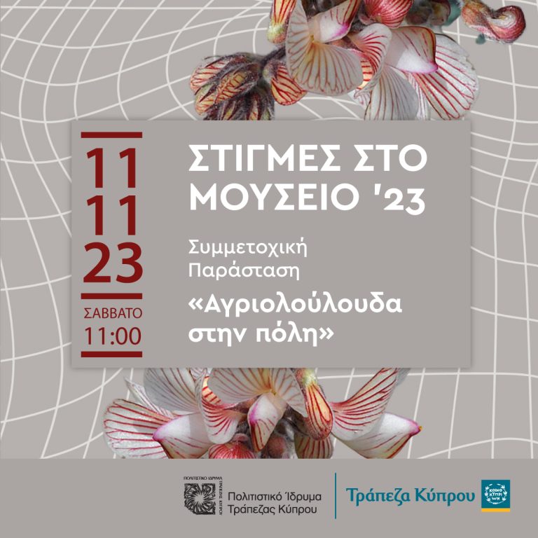 Συμμετοχική παράσταση “Αγριολούλουδα στην πόλη ” Σάββατο 11/11/23 – 11:00π.μ.