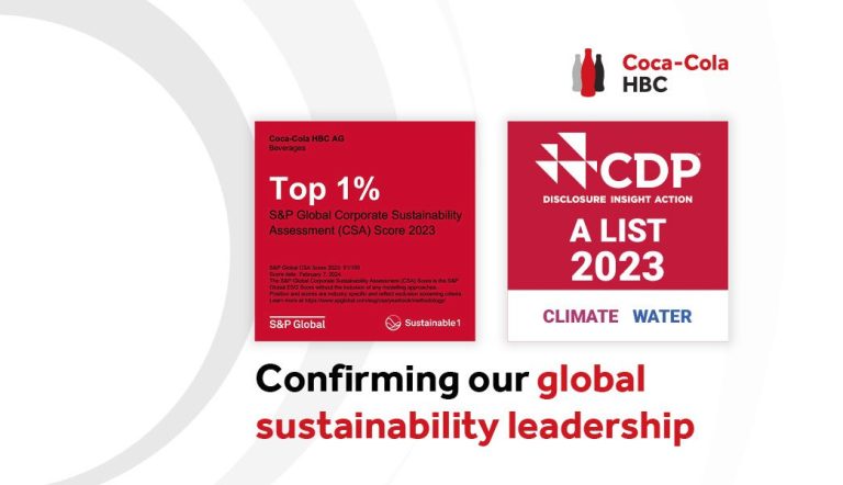 Όμιλος Coca-Cola HBC: Οι κορυφαίες επιδόσεις σε αξιολογήσεις ESG επιβεβαιώνουν τον ηγετικό του ρόλο στη βιώσιμη ανάπτυξη