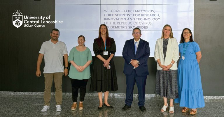 Επίσκεψη του Επικεφαλής Επιστήμονα για Έρευνα, Καινοτομία και Τεχνολογία της Κυπριακής Δημοκρατίας στο Πανεπιστήμιο UCLan Cyprus