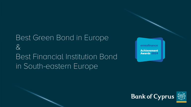 Διπλή Διάκριση για την Τράπεζα Κύπρου στα EMEA Finance Achievement Awards 2024